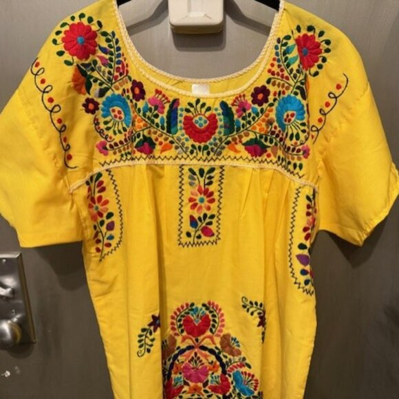 Embroidered Mexican / Pueblo Mini Tunic Dress - NWOT - Picture 7 of 16